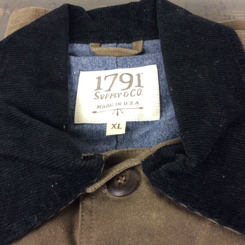 Mens Hunting Waxed Oiled Hunting Cotton Field Coat MADE IN USA - Picture 9 of 9